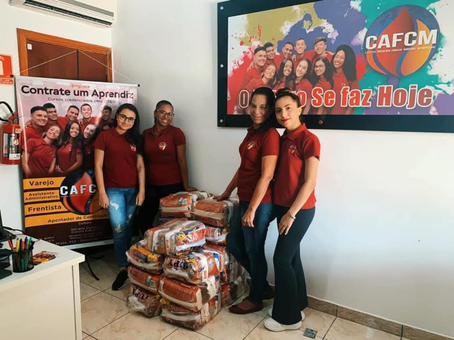 Equipe CAFCM em ação social