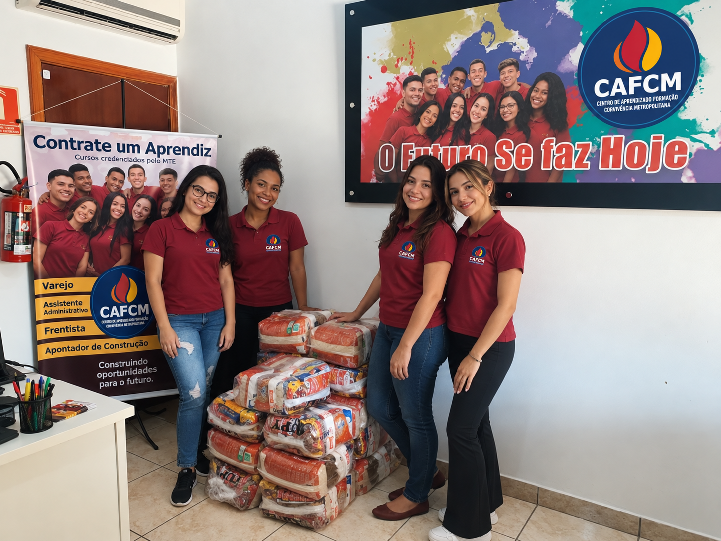 Equipe CAFCM em ação social